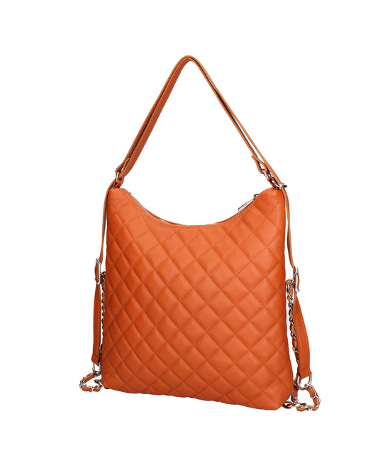 Shoulder bag convertible into a backpack